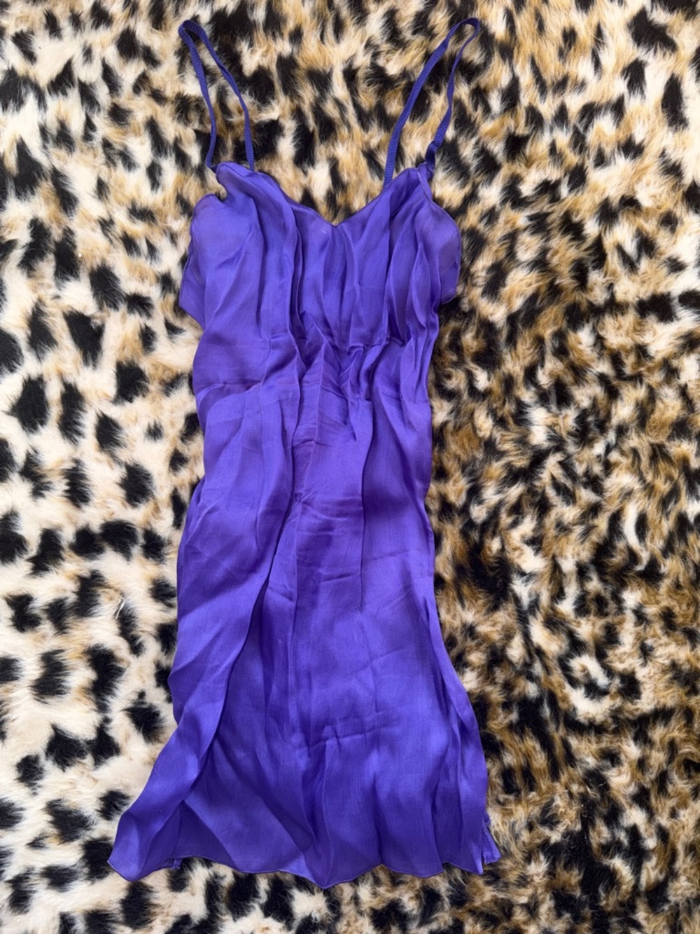 AUTHENTIC MISSONI Vintage Vibrant Purple Slip Dress